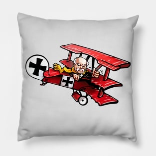 Red Baron meets Bismarck - Fokker Dr.I Triplane Pillow