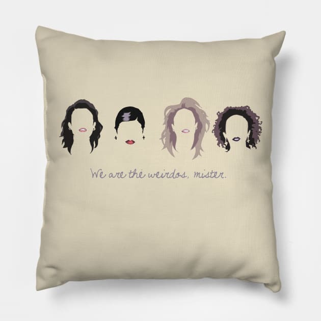 Witch Minimalism Pillow by LVBart