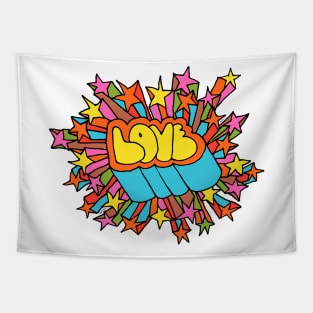 LOVE Explosion Tapestry