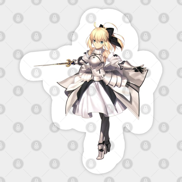 Fate Stay night Saber - Fate Stay Night - Sticker | TeePublic