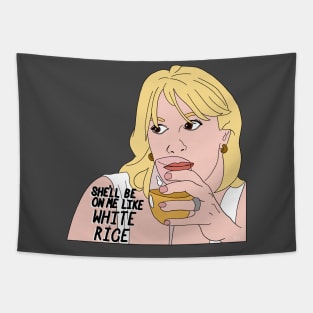 White Rice Ramona Tapestry