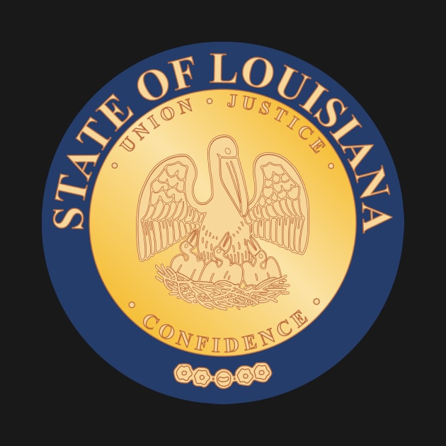 Seal of Louisiana (1890–2010) by Flags of the World