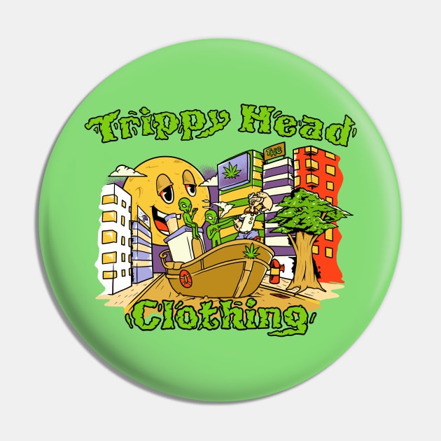 Trippy Headz- Trust Happiness Tee Pin by Trippy Head Clothing