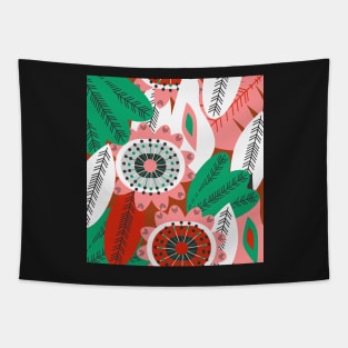 Floral evergreen decor Tapestry