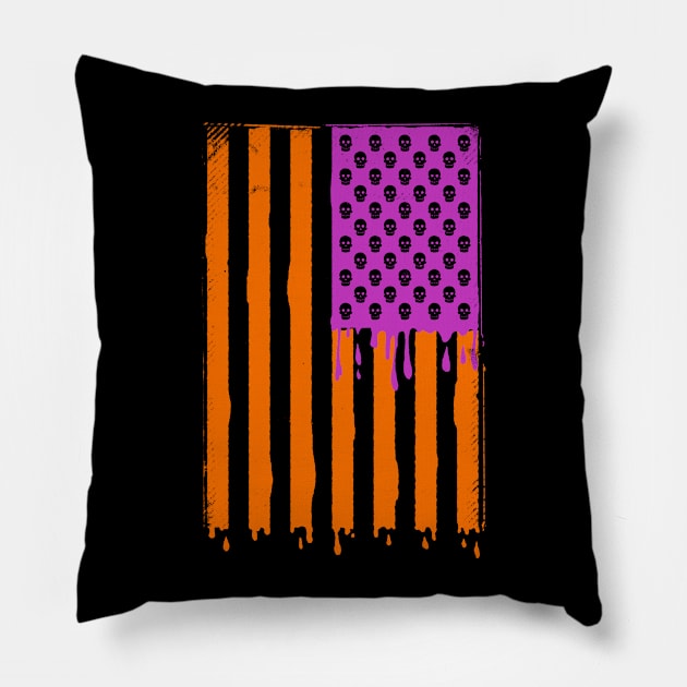 United States of Spooky Pillow by blairjcampbell