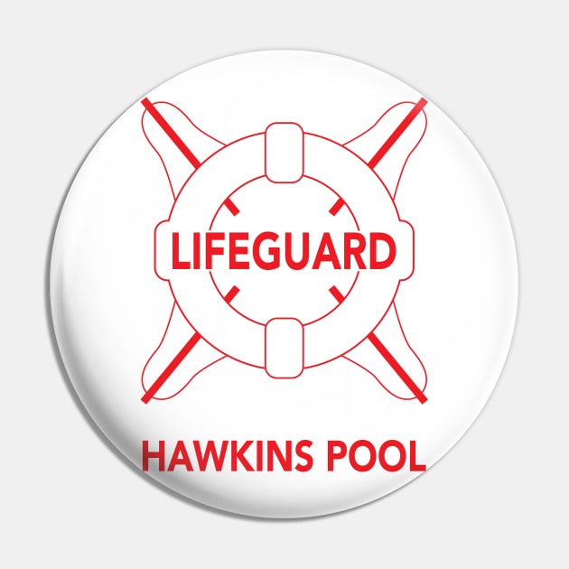 Lifeguard - Hawkins Pool Tribute Pin by Gimmickbydesign