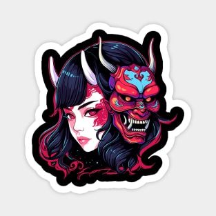 oni mask Magnet