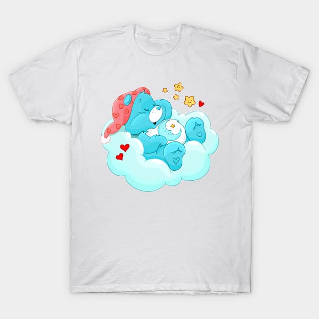 Care Bear Sleepy Rainbow Nostalgic 80s Retro Vintage Childhood Cartoon -  Care Bears - T-Shirt