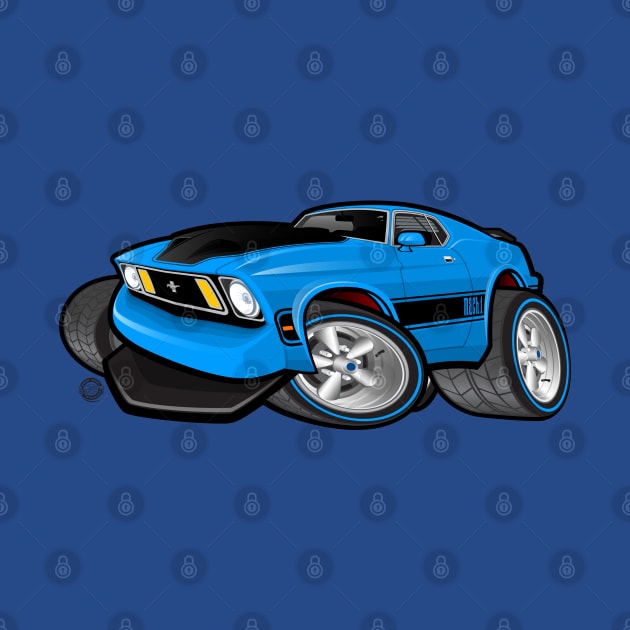 Mach 1 Blue Wheels by Goin Ape Studios