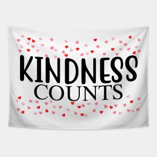 Kindness Counts. Inspirational Saying for Gratitude Tapestry