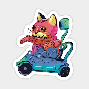 Robot Cat Driver Magnet