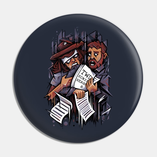 Zombie Carl VS Showrunner Pin by c0y0te7