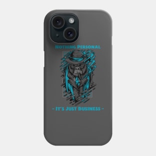 Nothing Personal Gorilla T-Shirt (Teal Accent) Phone Case