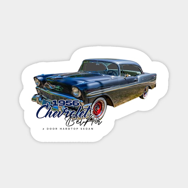 1956 Chevrolet Bel Air 2 Door Hardtop Magnet by Gestalt Imagery