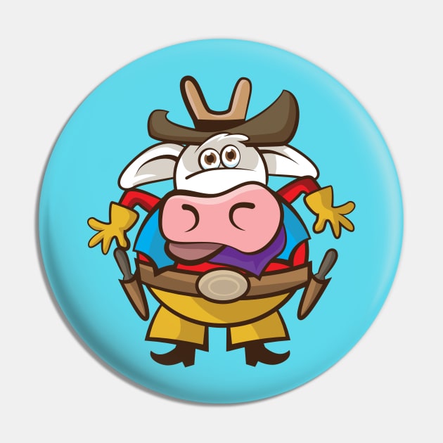 Cow Boy Pin by andantino