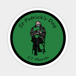 Bernie Sanders Mittens St Patricks Day Magnet