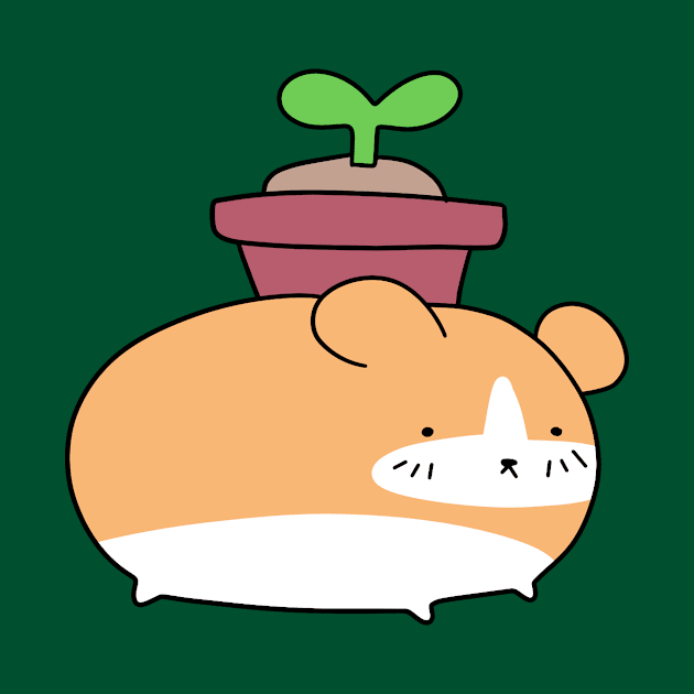 Potted Plant Hamster by saradaboru