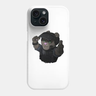 Bomb disposal teddy bear Phone Case