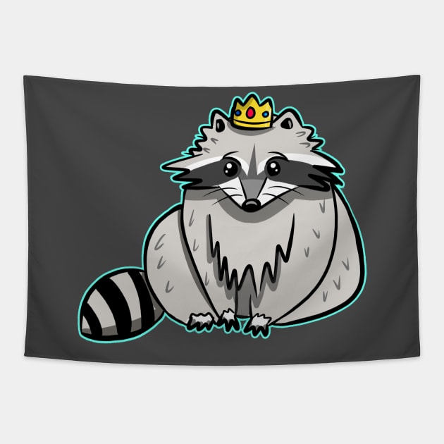 RACCOON ROYALTY Tapestry by roxiqt