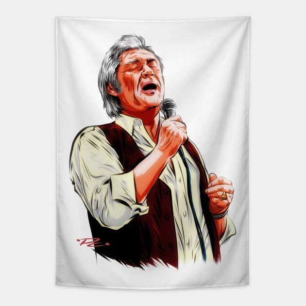 Charlie Rich - An illustration by Paul Cemmick Tapestry by PLAYDIGITAL2020