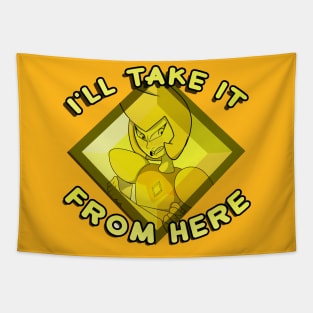 Yellow Diamond in Diamond Tapestry