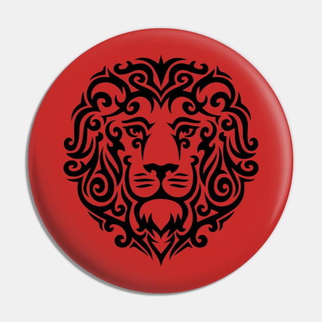 Royal Lion Face Pin by Right-Fit27