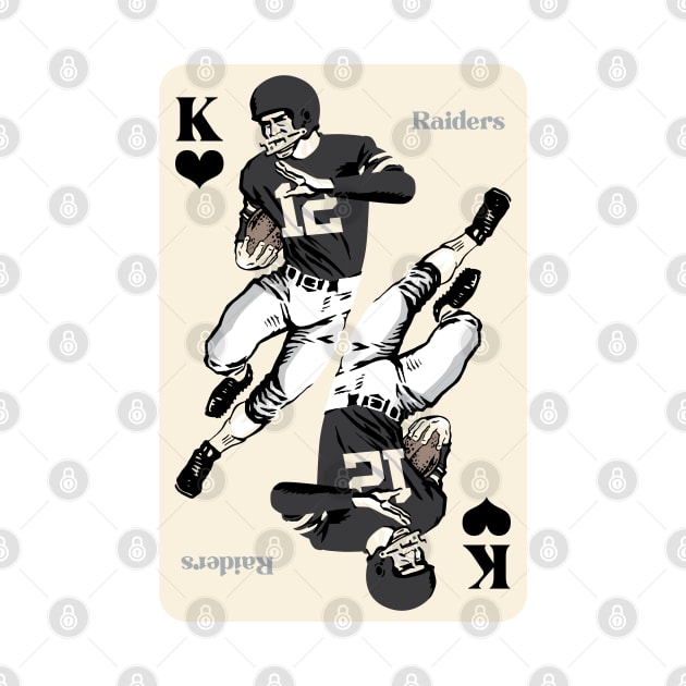 Las Vegas Raiders King of Hearts by Rad Love