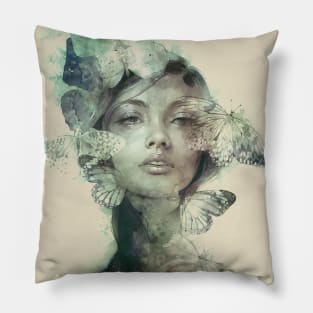 Digital art Portrait Pillow