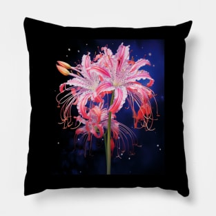 Japanese Spider Lily Soft Grunge Anime Aesthetic Flower Pillow