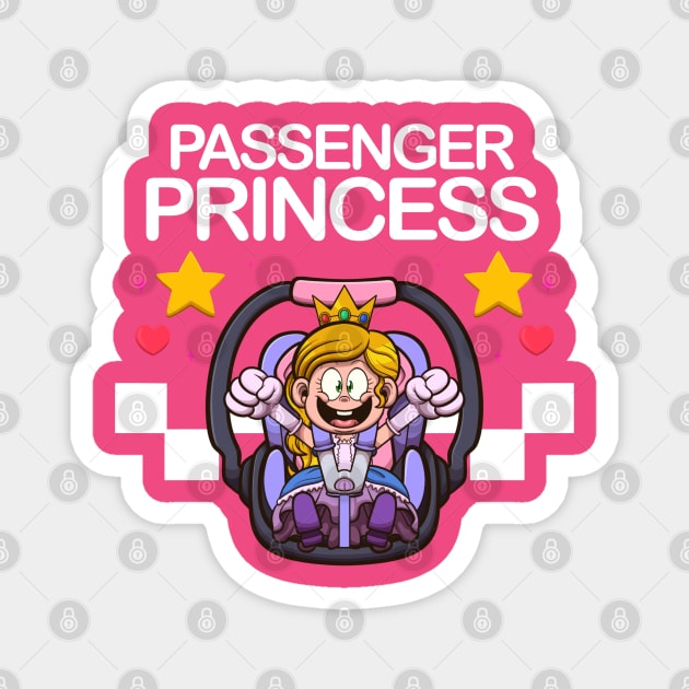 Passenger Princess Car Racer Magnet by TheMaskedTooner