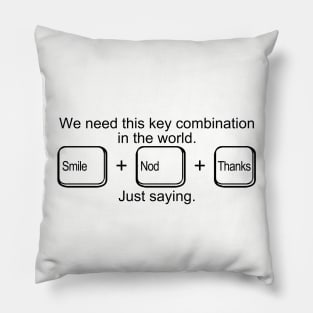 Smile+Nod+Thanks Pillow