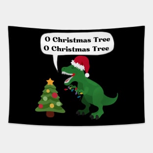 T-Rex Christmas Tapestry