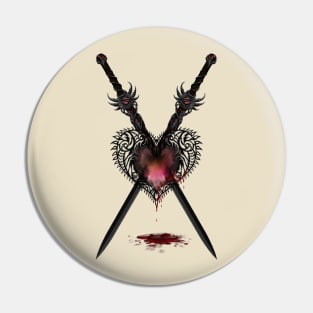 Vicious Heart (Creme) Pin