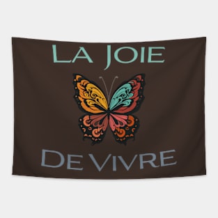 the joy of life butterfly Tapestry