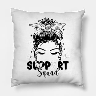 Lung Cancer Awareness Support SQUAD Pillow