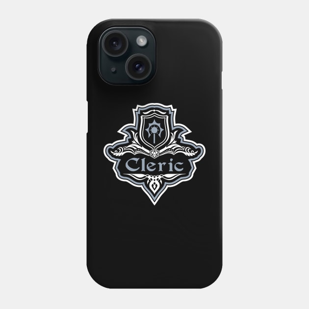 D&D Cleric Class Crest Phone Case by Sunburst