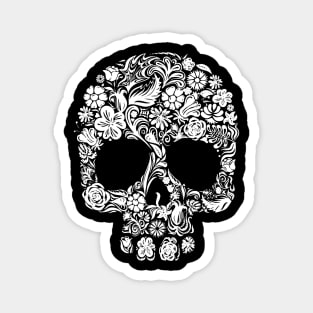 Flower Skull Calavera Magnet