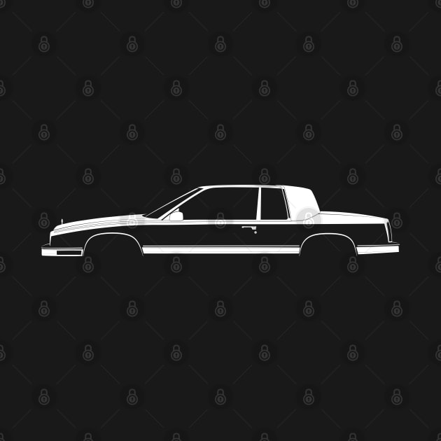 Cadillac Eldorado Biarritz (1991) Silhouette by Car-Silhouettes