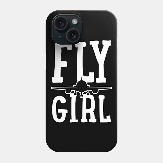 Pilot Girl Airplane Aviation Phone Case by CreativeGiftShop