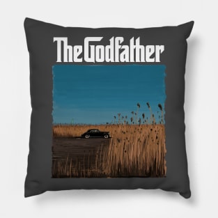 The Godfather Illustration with title / take the cannoli! Pillow