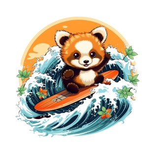 Red Panda Surf T-Shirt