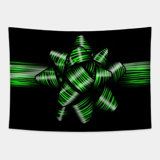 Green zebra bow Tapestry