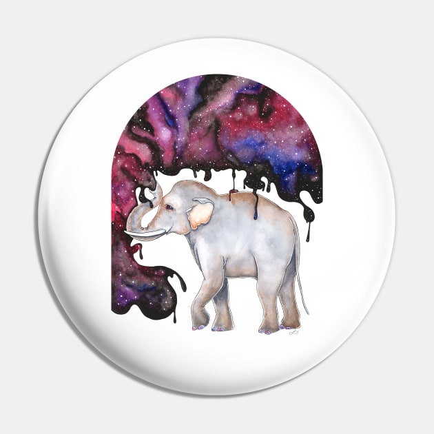 Galactic Elephant Pin by lyndaparker