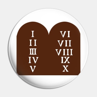 Ten Commandments Pin