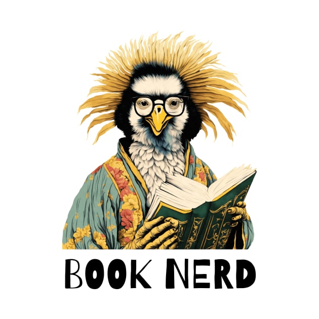 Book nerd pelican bird by Fun Planet