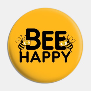 Bee Happy Pin