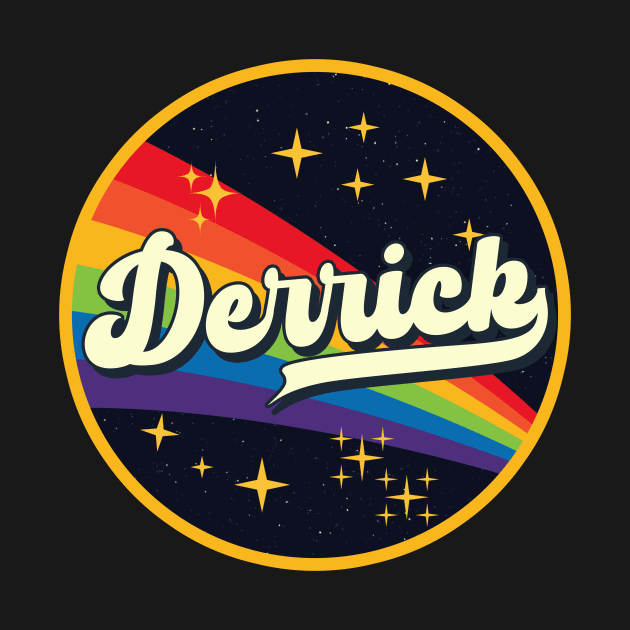 Derrick // Rainbow In Space Vintage Style by LMW Art