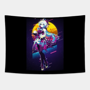 80s Retro Ganyu Tapestry