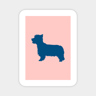 West Highland Terrier Dog Coloured Silhouette Magnet