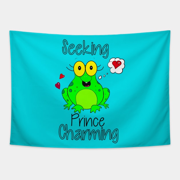 Seeking Prince Charming Tapestry by DitzyDonutsDesigns